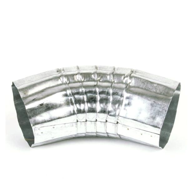 Berger Round Corrugated Elbow 45 Degrees Galvanized 5"