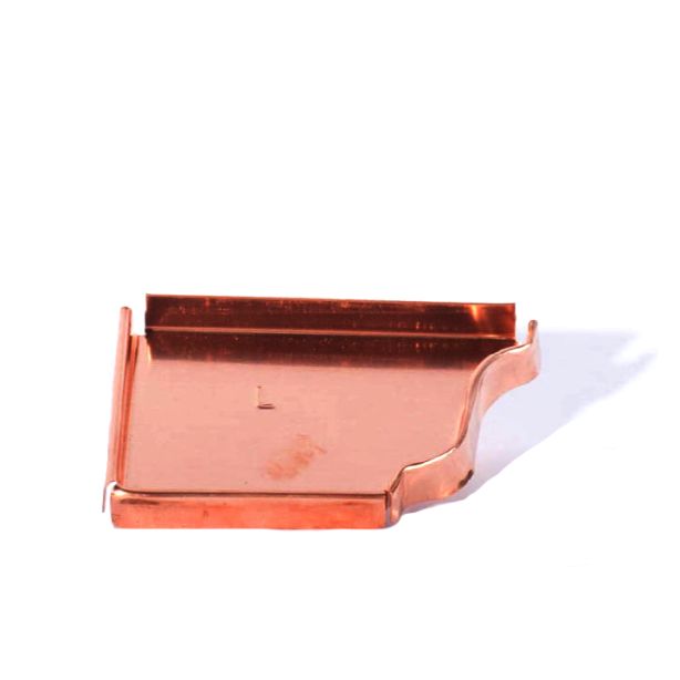 Berger K Style Copper End Cap Left 5"