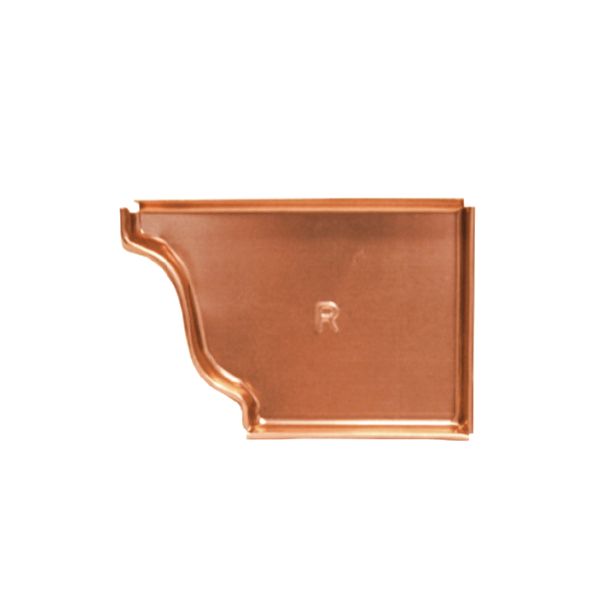 Berger K-Style Right End Cap Copper 6"
