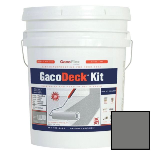 Gaco Deck Kit Pewter with Filler 3.5 Gallon
