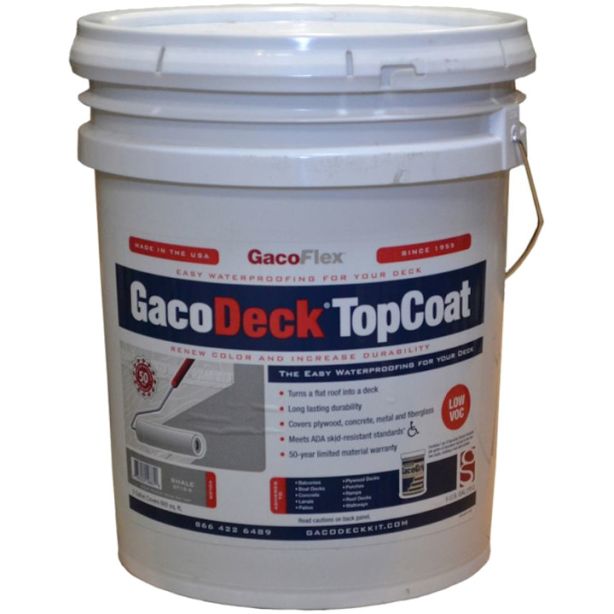 Gaco Deck Top Coat Shale 5 Gallon