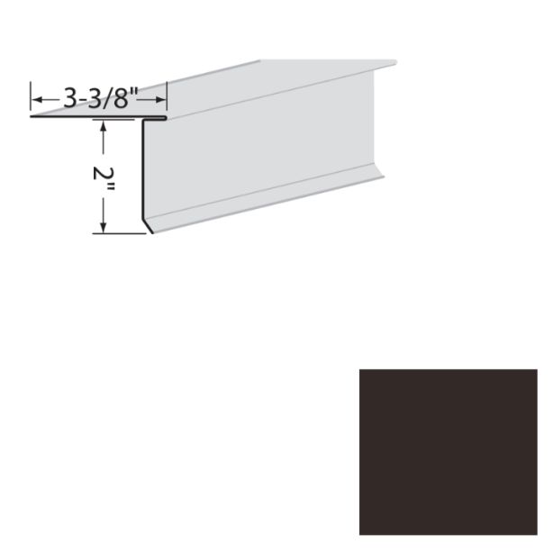 EDCO 1721-213 Eave Starter Solid 10' Statuary Bronze 10/carton