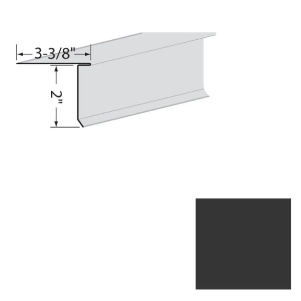 EDCO 1721-511 Eave Starter Solid 10' Black-Obsidian 10/carton