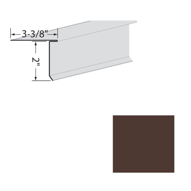 EDCO 1721-539 Eave Starter Solid 10' Chestnut Brown 10/carton