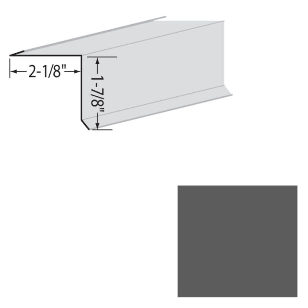 EDCO 1722-228 Rake Starter Solid 10' Charcoal grey 10/carton