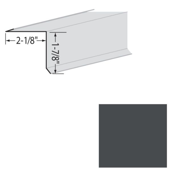 EDCO 1722-538 Rake Starter Solid 10' Granite grey 10/carton
