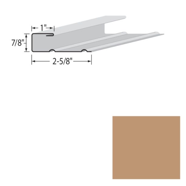 EDCO 1723-261 7/8"X10' J-Trim Solid Cedar 10/carton