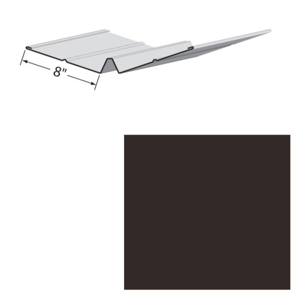 EDCO 1727-213 Valley Flashing Solid 10' Statuary Bronze 5/carton
