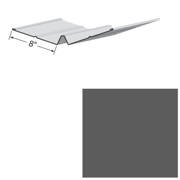 EDCO 1727-228 Valley Flashing Solid 10' Charcoal grey 5/carton