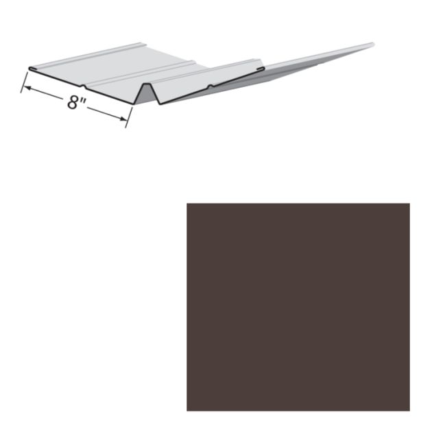 EDCO 1727-537 Valley Flashing Solid 10' Aged Bronze 5/carton