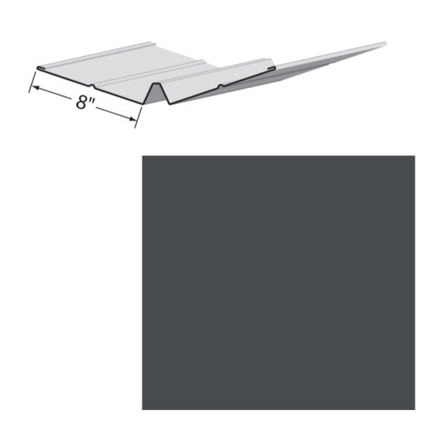 EDCO 1727-538 Valley Flashing Solid 10' Granite grey 5/carton