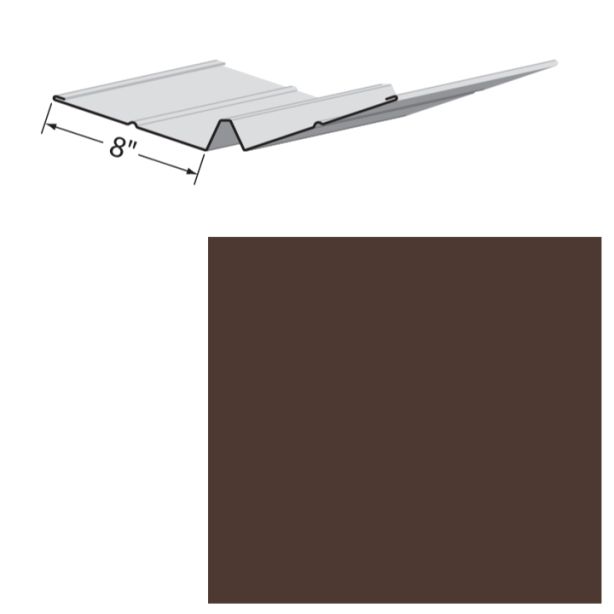 EDCO 1727-203 Valley Flashing Solid 10' Royal Brown 5/carton