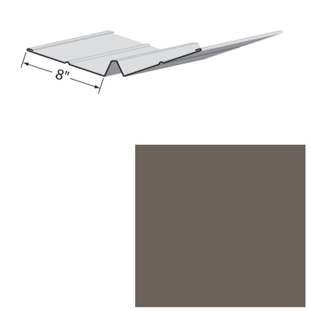 EDCO 1727-540 Valley Flashing Solid 10' Weathered Wood 5/carton