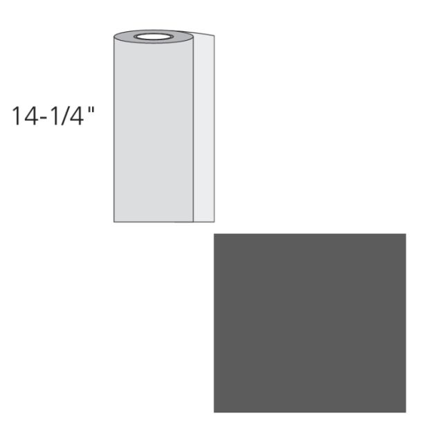 EDCO 1730-228 Steel Embossed Trim Coil Solid 28ga 14.25"X50' Charcoal grey 1 Roll