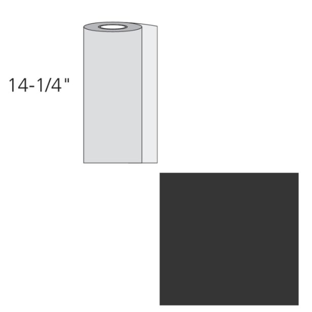 EDCO 1730-511 Steel Embossed Trim Coil Solid 28ga 14.25"X50' Black-Obsidian 1 Roll