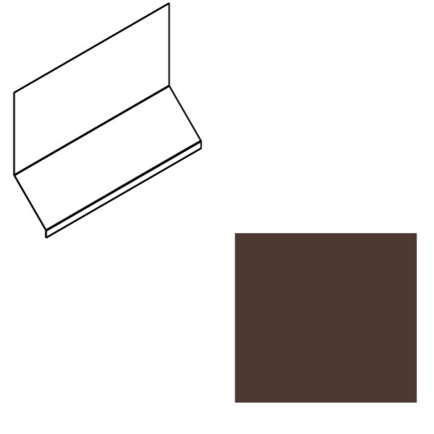 EDCO 1746-539 Head Wall Flashing Solid 10' Chestnut Brown 5/carton