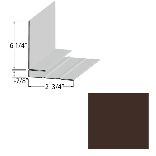 EDCO 1747-203 Side Wall Flashing Solid 10' Royal Brown 5/carton