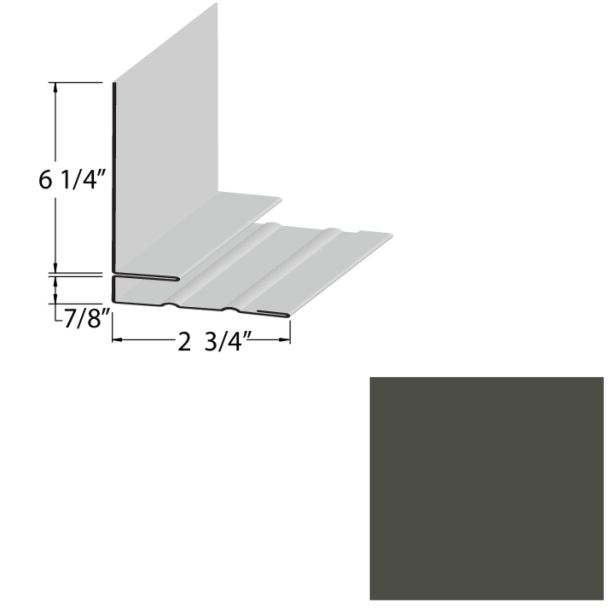 EDCO 1747-208 Side Wall Flashing Solid 10' T-Tone 5/carton