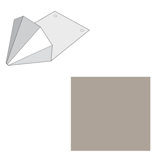EDCO 1765-212 Snow Gems Snow Retention Guard Solid Sandstone 100/carton