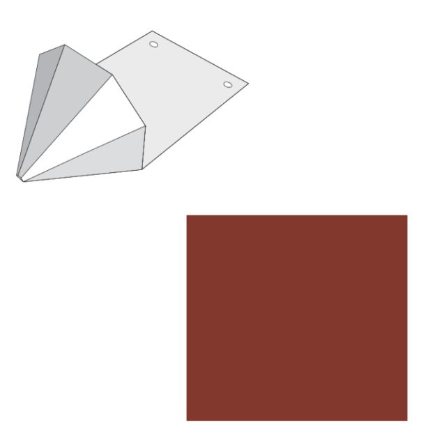 EDCO 1765-227 Snow Gems Snow Retention Guard Solid Classic Red 100/carton