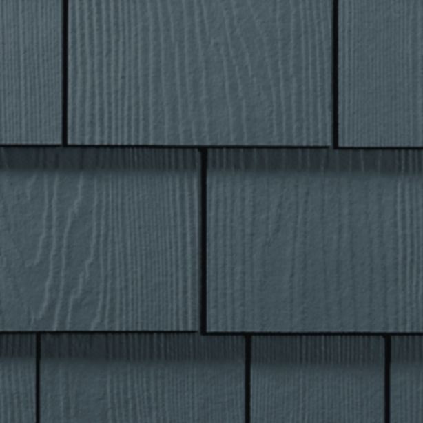 James Hardie Shingle Fiber Cement Straight Siding 15.25"x48" Evening Blue 1pc
