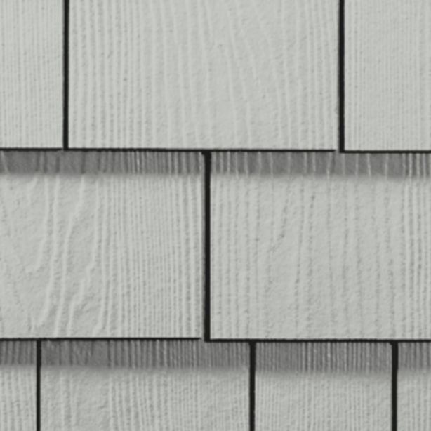James Hardie Shingle Fiber Cement Straight Siding 15.25"x48" Light Mist 1pc