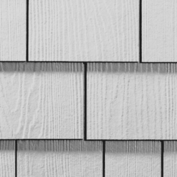James Hardie Shingle Fiber Cement Straight Siding 15.25"x48" Primed 1pc