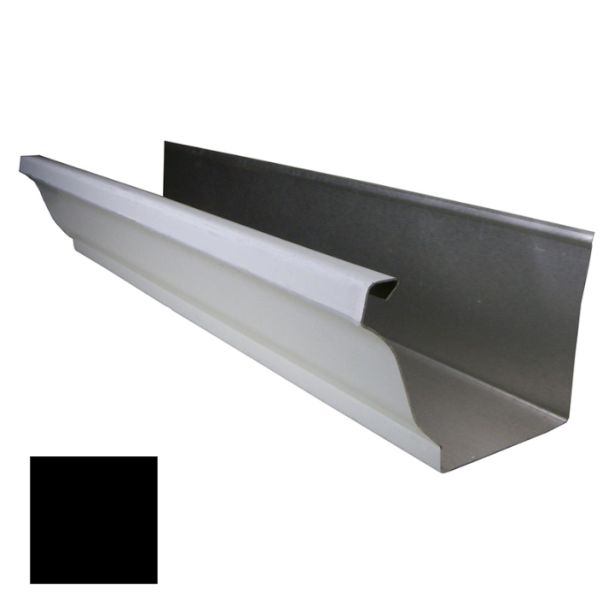 Lakefront Sheet Metal Seamless Aluminum Gutter K-Style 6" .032ga Black 1ft