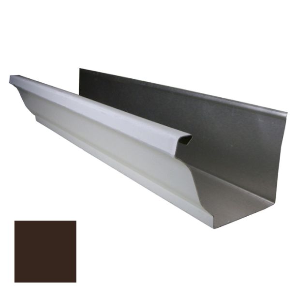 Lakefront Sheet Metal Seamless Aluminum Gutter K-Style 6" .032ga Mocha / Pella Brown 795 1ft