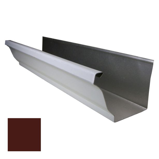Lakefront Sheet Metal Seamless Aluminum Gutter K-Style 5" .032ga Royal Brown 1ft