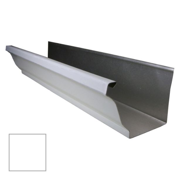 Lakefront Sheet Metal Seamless Aluminum Gutter K-Style 5" .032ga White 1 ft