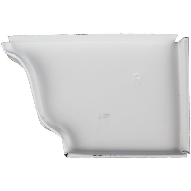 Alsco Aluminum Right End Caps Aluminum 5" White