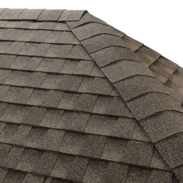 GAF Seal-A-Ridge 0850477 Hip and Ridge Cap Shingles 25 linear ft Mission Brown