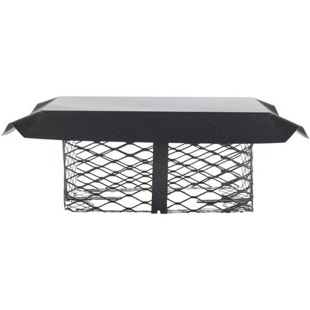 HY-C SCADJ-L Chimney Cap Adjustable Galvanized Steel Large Black