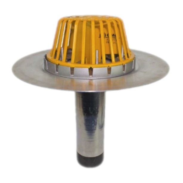 OMG HDPVC3V Hercules-Plus PVC Coated Aluminum RetroDrain Vortex Breaker 3"