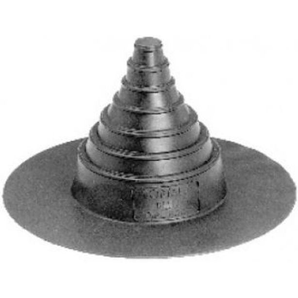 Portals Plus 42510 Pipe Tape Clamp 1"-6" Medium Black 10ct