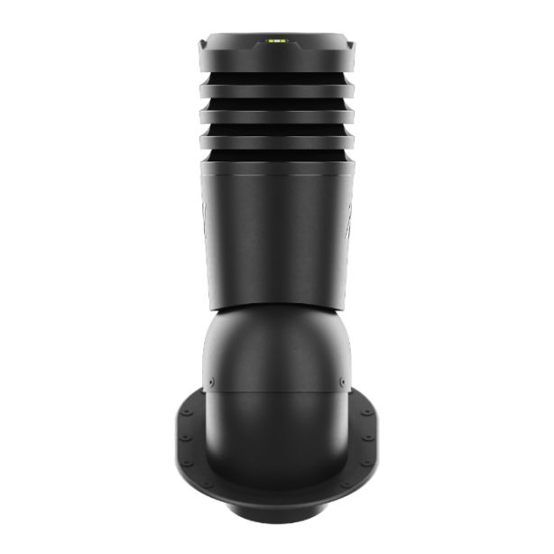 RoofiVent EL-5-02-PI iVent Eco Exhaust Vent for Metal Roofs 5" Black