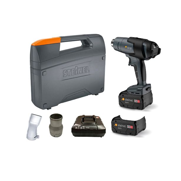 Steinel 110086091 Mobile Heat 3 Roofing Kit with 2 Batteries