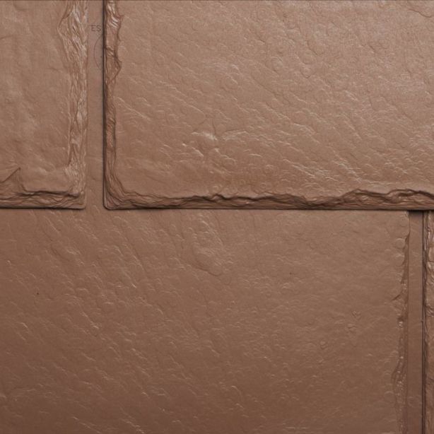 EcoStar Majestic Slate Cedar Brown 12" 25pc/bdl