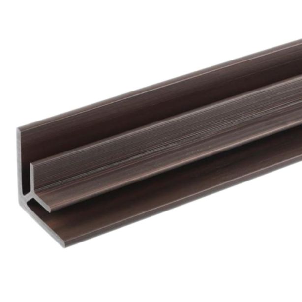 NewTechWood US47-8-WN All Weather System Composite Siding Inside Corner Post 2.8"x2.8"x8' Spanish Walnut 1pc