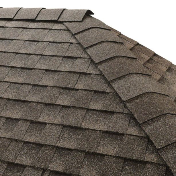GAF Timbertex 0840477 Ridge Cap Shingles 20 linear ft Mission Brown