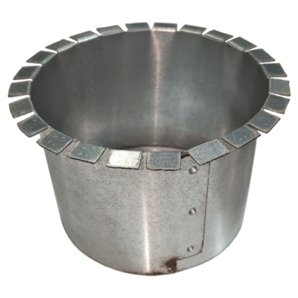 Lakefront Sheet Metal Extended Flange Round Drop Outlet 6"
