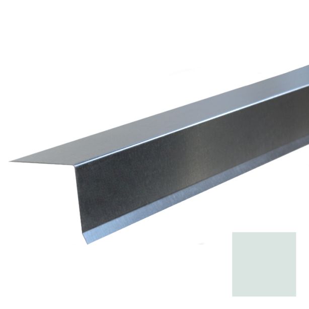 Lakefront Sheet Metal Gutter Apron 3" Face Kynar Regal White