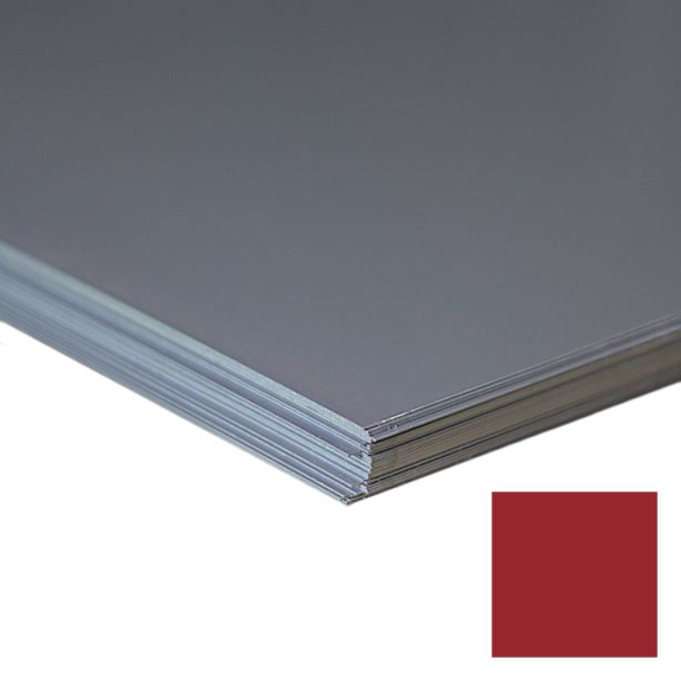 Lakefront Sheet Metal Premium Kynar Sheet 24ga 4'x10' Brite Red