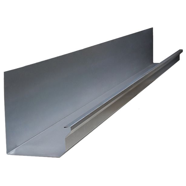 Lakefront Sheet Metal Gutter Blank Galvanized 6"x10'