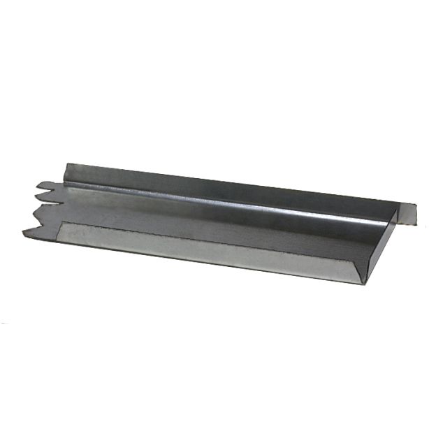 Lakefront Sheet Metal Box Gutter End Cap Galvanized 8" Right