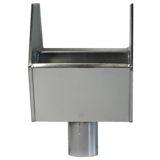 Lakefront Sheet Metal Scupper Galvanized Small 12"