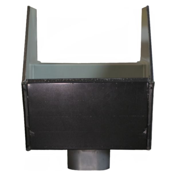 Lakefront Sheet Metal Scupper Kynar Small 12" Dark Bronze