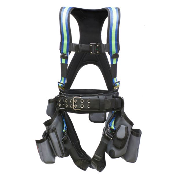 Super Anchor 6151-GBL Deluxe Tool Bag Harness Blue Green Large