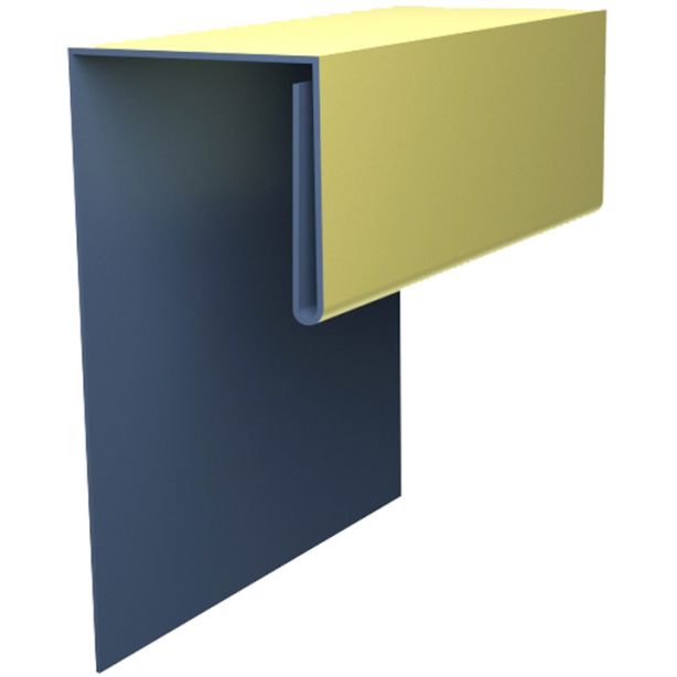Tamlyn JMF388 XtremeColor Flashing 3/8" J-Mold 1/2"x3/8"x1-1/8"x8' Primed EA
